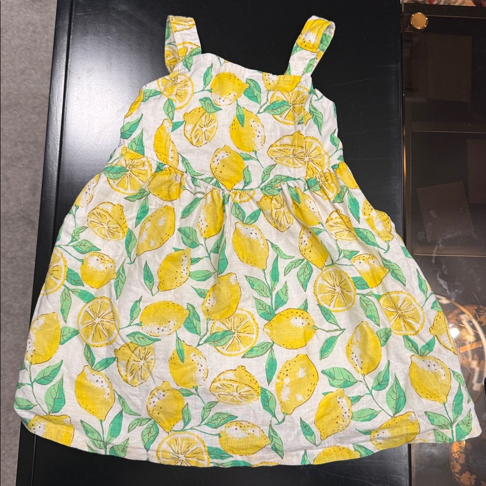 GAP Baby Lemon Pattern Dress 2T EUC